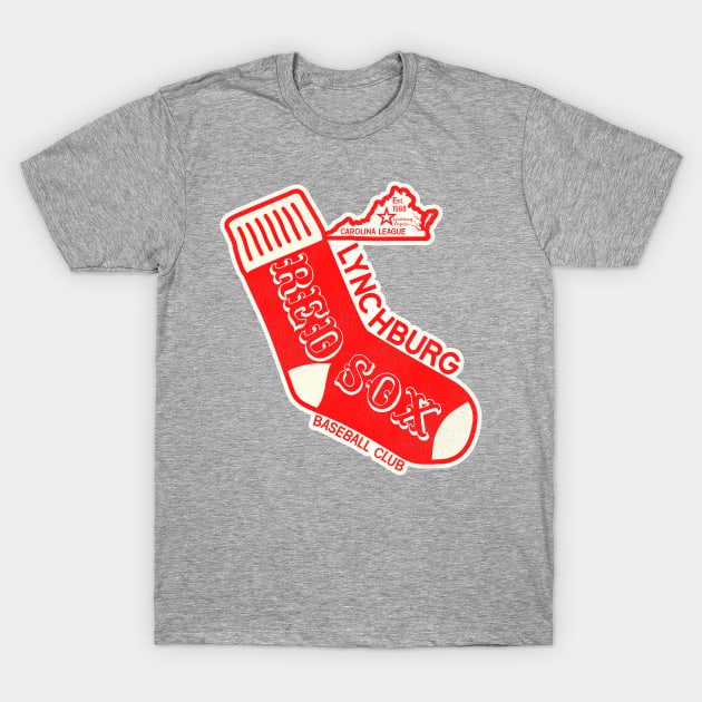 Defunct Lynchburg Red Sox Baseball Team T-Shirt by Defunctland